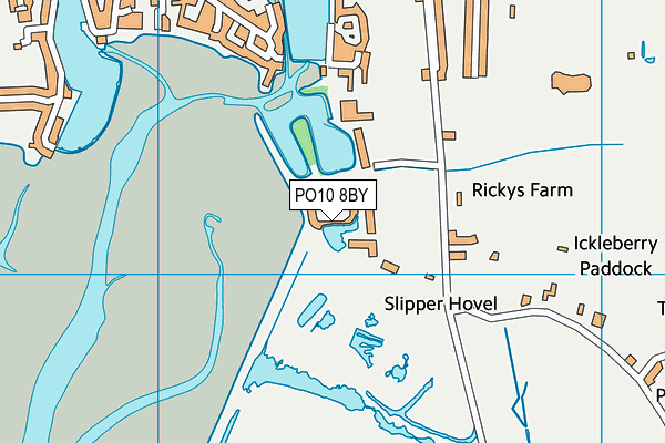 PO10 8BY map - OS VectorMap District (Ordnance Survey)