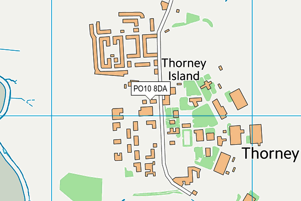 PO10 8DA map - OS VectorMap District (Ordnance Survey)