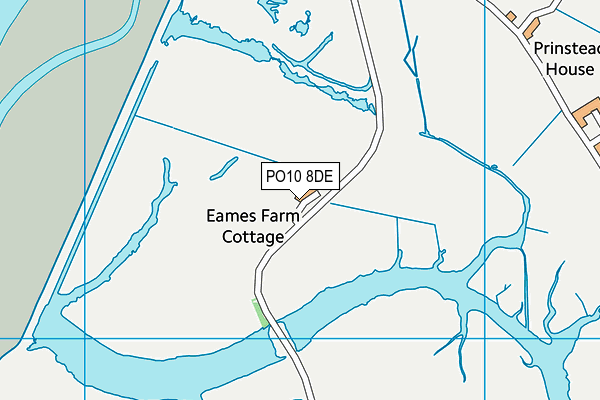 PO10 8DE map - OS VectorMap District (Ordnance Survey)