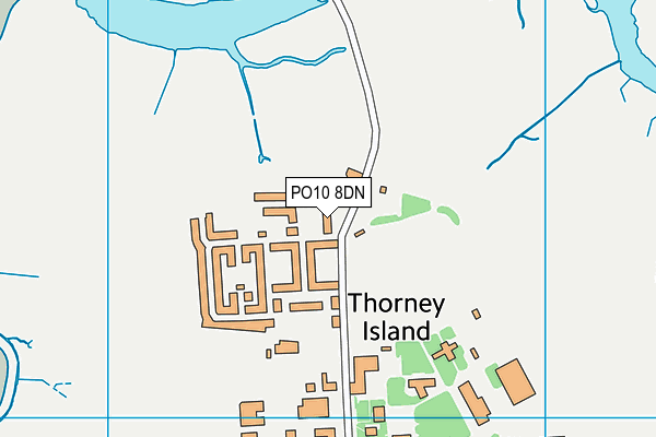 PO10 8DN map - OS VectorMap District (Ordnance Survey)