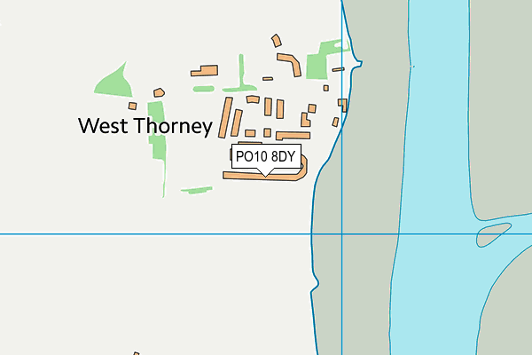 PO10 8DY map - OS VectorMap District (Ordnance Survey)