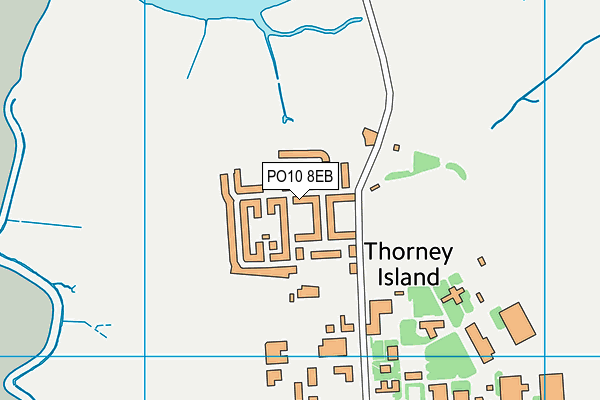 PO10 8EB map - OS VectorMap District (Ordnance Survey)
