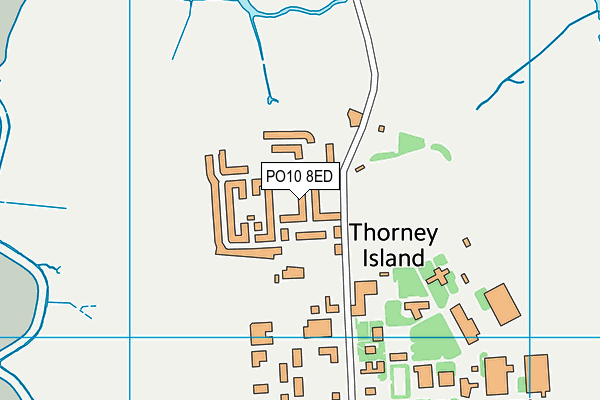 PO10 8ED map - OS VectorMap District (Ordnance Survey)