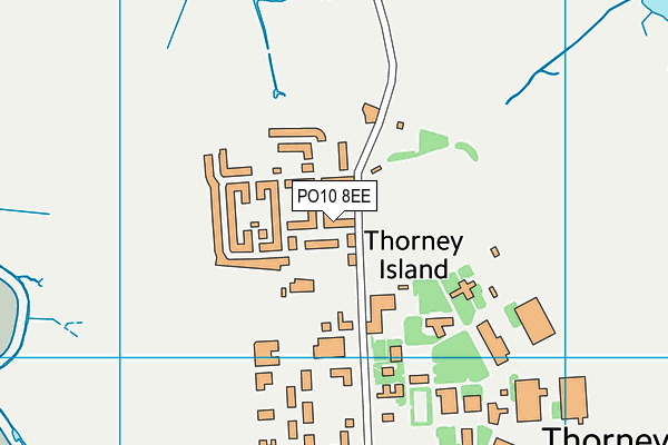 PO10 8EE map - OS VectorMap District (Ordnance Survey)