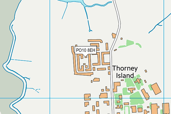 PO10 8EH map - OS VectorMap District (Ordnance Survey)