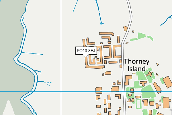 PO10 8EJ map - OS VectorMap District (Ordnance Survey)