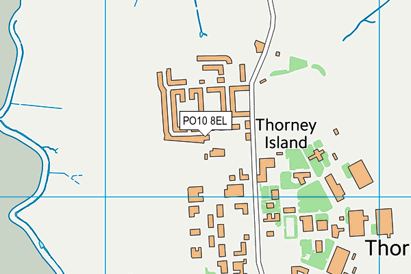 PO10 8EL map - OS VectorMap District (Ordnance Survey)