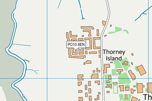PO10 8EN map - OS VectorMap District (Ordnance Survey)