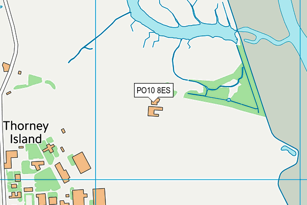 PO10 8ES map - OS VectorMap District (Ordnance Survey)