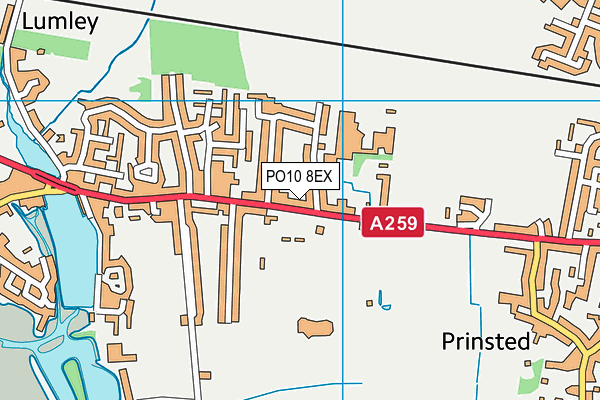 PO10 8EX map - OS VectorMap District (Ordnance Survey)