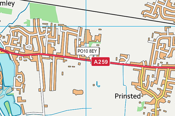 PO10 8EY map - OS VectorMap District (Ordnance Survey)