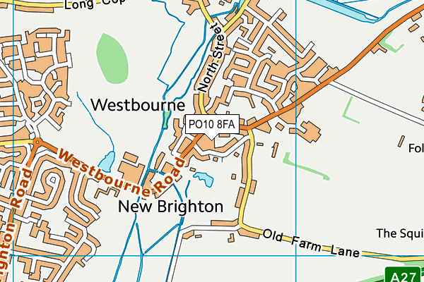 PO10 8FA map - OS VectorMap District (Ordnance Survey)