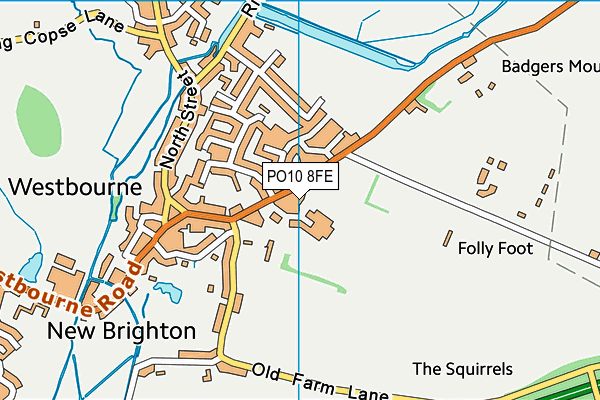 PO10 8FE map - OS VectorMap District (Ordnance Survey)