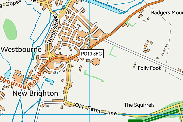 PO10 8FG map - OS VectorMap District (Ordnance Survey)