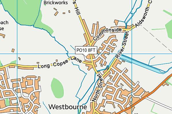 PO10 8FT map - OS VectorMap District (Ordnance Survey)