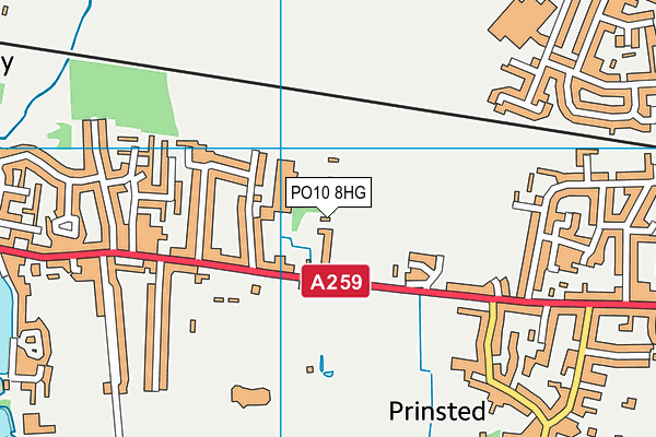 PO10 8HG map - OS VectorMap District (Ordnance Survey)