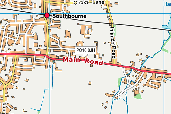 PO10 8JH map - OS VectorMap District (Ordnance Survey)