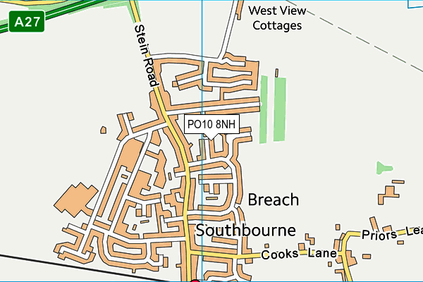 PO10 8NH map - OS VectorMap District (Ordnance Survey)