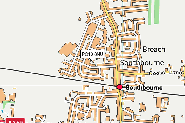 PO10 8NU map - OS VectorMap District (Ordnance Survey)