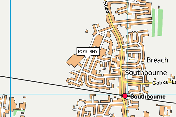 PO10 8NY map - OS VectorMap District (Ordnance Survey)