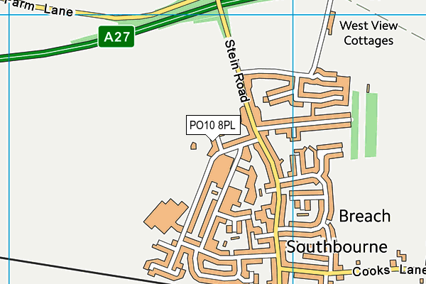 PO10 8PL map - OS VectorMap District (Ordnance Survey)