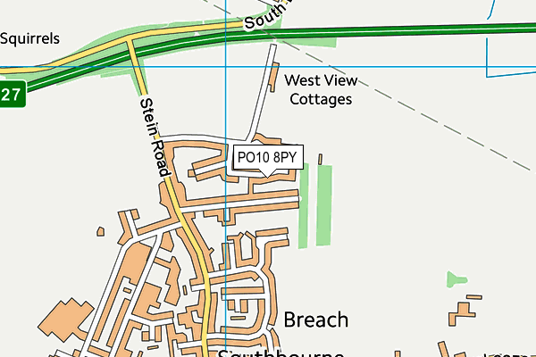 PO10 8PY map - OS VectorMap District (Ordnance Survey)