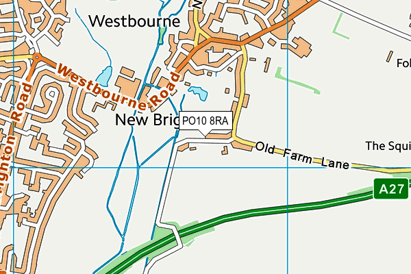 PO10 8RA map - OS VectorMap District (Ordnance Survey)