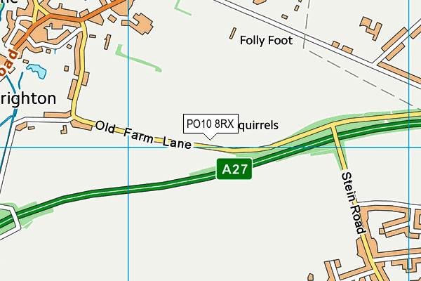 PO10 8RX map - OS VectorMap District (Ordnance Survey)