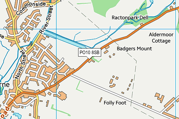 PO10 8SB map - OS VectorMap District (Ordnance Survey)