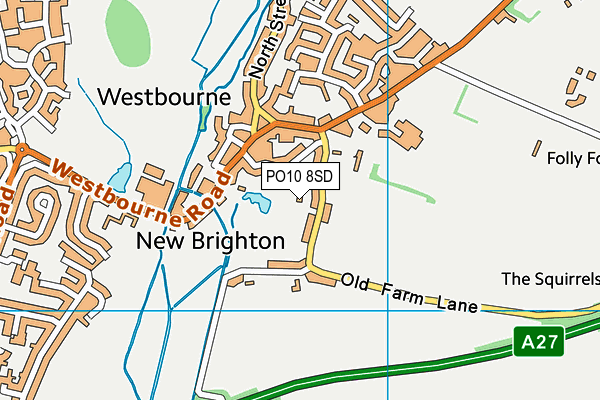 PO10 8SD map - OS VectorMap District (Ordnance Survey)