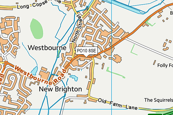 PO10 8SE map - OS VectorMap District (Ordnance Survey)