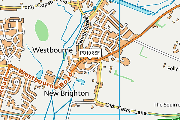 PO10 8SF map - OS VectorMap District (Ordnance Survey)
