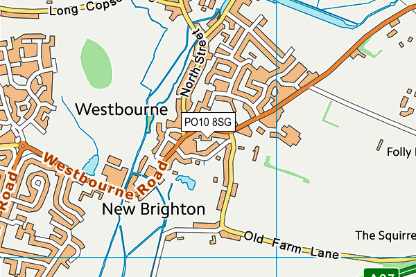 PO10 8SG map - OS VectorMap District (Ordnance Survey)