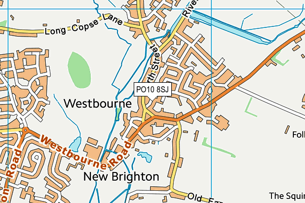 PO10 8SJ map - OS VectorMap District (Ordnance Survey)