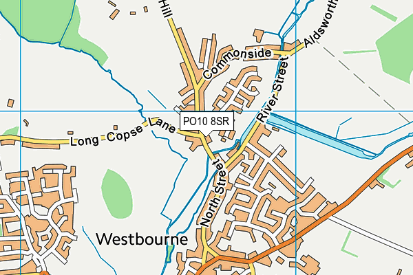 PO10 8SR map - OS VectorMap District (Ordnance Survey)