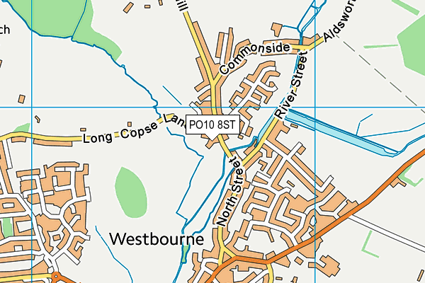 PO10 8ST map - OS VectorMap District (Ordnance Survey)