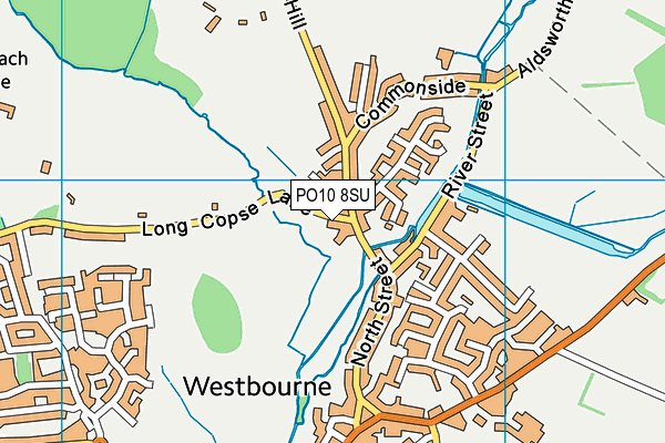 PO10 8SU map - OS VectorMap District (Ordnance Survey)