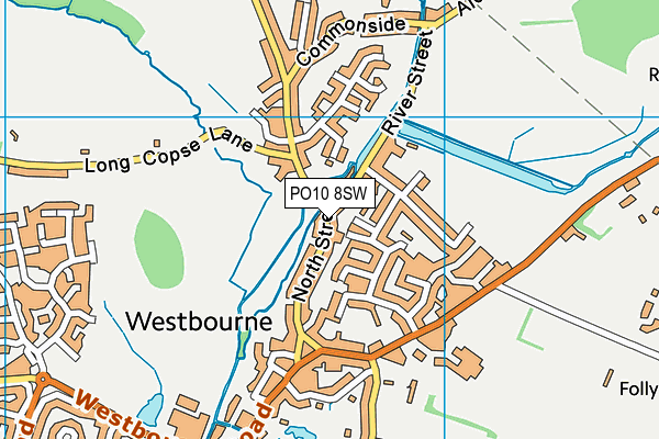 PO10 8SW map - OS VectorMap District (Ordnance Survey)