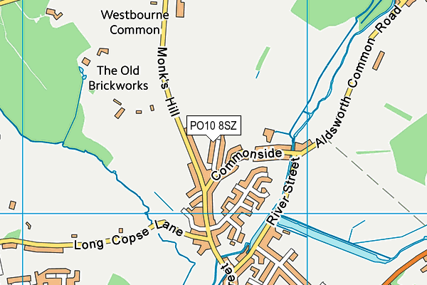 PO10 8SZ map - OS VectorMap District (Ordnance Survey)