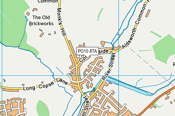 PO10 8TA map - OS VectorMap District (Ordnance Survey)