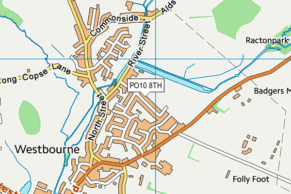 PO10 8TH map - OS VectorMap District (Ordnance Survey)