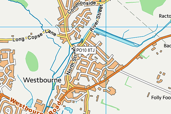 PO10 8TJ map - OS VectorMap District (Ordnance Survey)