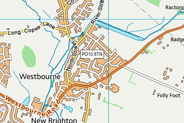 PO10 8TN map - OS VectorMap District (Ordnance Survey)