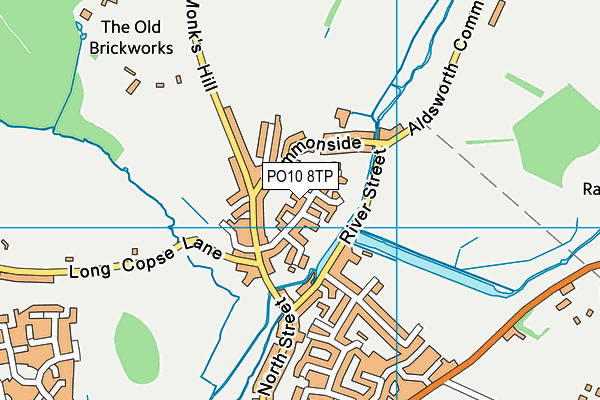PO10 8TP map - OS VectorMap District (Ordnance Survey)