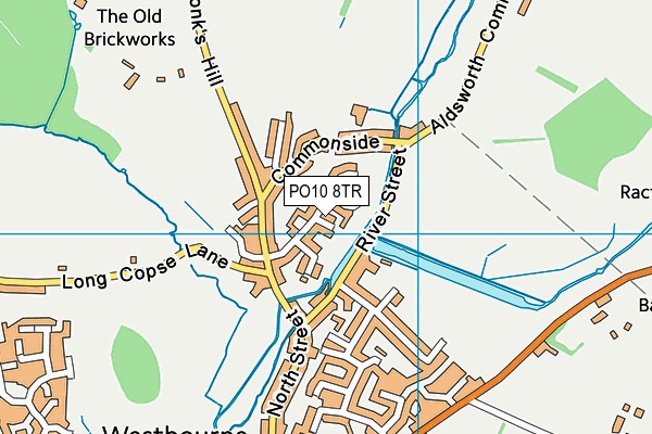 PO10 8TR map - OS VectorMap District (Ordnance Survey)