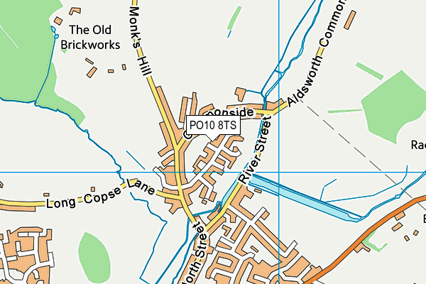PO10 8TS map - OS VectorMap District (Ordnance Survey)