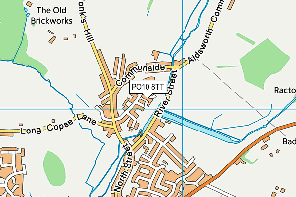 PO10 8TT map - OS VectorMap District (Ordnance Survey)