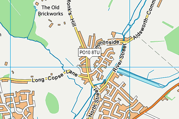 PO10 8TU map - OS VectorMap District (Ordnance Survey)