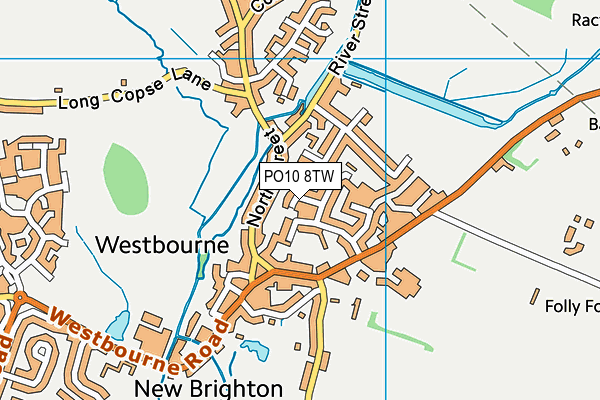 PO10 8TW map - OS VectorMap District (Ordnance Survey)