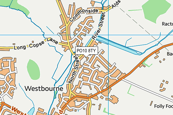 PO10 8TY map - OS VectorMap District (Ordnance Survey)